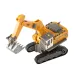 HJ 555-104 555-102 RTR 1/64 2.4G Mini RC Car Alloy Dump Excavator Support App Remote Controlled LED Light Sound Engineering Vehicle Desktop Toys Model Collection Gift For Boys