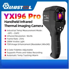 MUSTOOL YXI96 YXI96Pro Thermal Imaging Camera Infrared 240*240 Visible light Resolution 96x96 Temperature Range -20C to 550C TISR Technology Rechargeable Battery Photo Video Recording Handheld Thermal Inspection Device