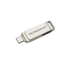Microdrive TLO21 USB3.0 Flash Drive Type-C&iP Dual Interface 360 Rotation 64G/128G/256G High-speed Data Transmission for Laptop Phone Computer
