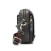 BULLCAPTAIN Casual Sports Mini Genuine Leather Crossbody Bag Men Casual Functional Cowhide Pack Outdoor Hiking Shoulder Bag