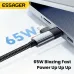 ESSAGER ES-X59 3A 65W USB-C to USB-C+Micro USB Cable QC Fast Charging Data Transmission Tinned Copper Core Line 0.25M/1M/2M Long for iPhone 16 16 Pro 15 15 Pro Max for Huawei Pura 80 Ultra for XIAOMI for SAMSUNG