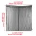 Magnetic Screen Back Anti-mosquito Door Flyscreen Mesh Ventilation Sunshade Fly Curtain Net For Van Campervan