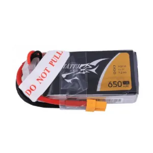 TATTU 3S 11.1V 650mAh 75C 3S1P Lipo Battery XT30U-F Plug for 90 to 180mm RC Drone FPV Racing