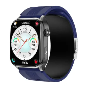 S101 2.06-inch AMOLED Display Air Pump Cuff Design ECG EDA Test NFC Function bluetooth Call Non-invasive Blood Glucose Body Compostion & BMI Measurement Emotion Fatigue Detection Heart Rate Blood Pressure Blood Oxygen Call IP66 Waterproof Smart Watch