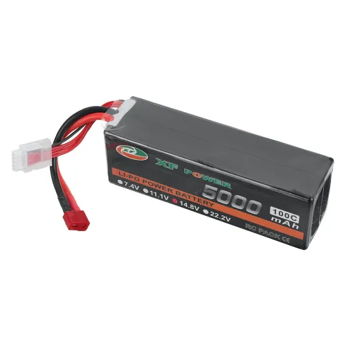 XF POWER 14.8V 5000mAh 100C 4S LiPo Battery T Deans Plug for RC Drone