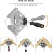 4pcs Right Angle Clamps Housolution Single Handle 90 Aluminum Alloy Corner Clamp Clamps for Woodworking Adjustable Swing Jaw Woodworking Tools Photo Frame Vise Holder