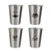 Outdoor 304 Stainless Steel Cup Set Camping Cup 4/6/8PCCamping Portable Water Cup Travel Coffee Cup Picnic Barbecue Cup