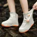 XANE1Pair Bicycle Protective Gear Waterproof Non-slip Shoe Covers Easy Double Buckle Design Outdoor Reusable Overshoes Elastic Rain Boots Unisex