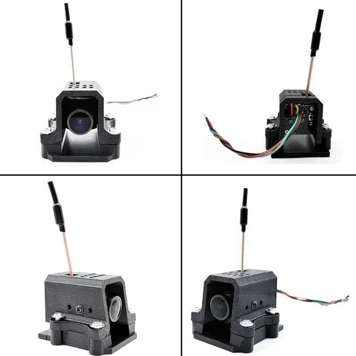 5.8GHz 48CH 1200TVL FPV Camera All-in-One VTX Camera Image Transmitter OSD Pit/25/200/400mW FPV Transmitter Adjustable Power Night Vision for RC Car