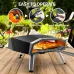 UDirect ECOWELL EPO160 16" Pizza Stove Outdoor Oven with Outside Stone/Peel Infrared Thermometer and Portable Waterproof Cover Pizza Oven