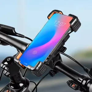 ESLNF 360 Adjustable Rotation Bike Universal Phone Holder4.5''-7.2'' Shockproof Anti-slip Mobile Phone Stand Motorcycle Bracket