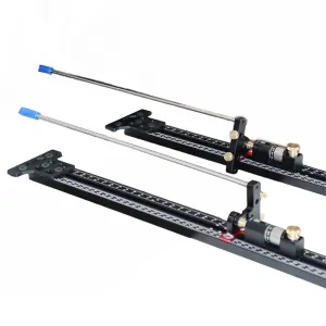 ENJOYWOOD Track Saw Parallel Guide System 0-147.9cm Scale Range with Micro Adjustable Flip Stop and Zero Calibration Repeatable Cuts Compatible with Makita / Festool / Milwaukee Guide Rail
