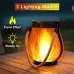 IPRee Camping Light Solar Flame Lights USB Rechargeable IPX4 Waterproof1500mAh Hanging Lantern Outdoor Garden Light