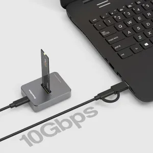 Blueendless SD03 M.2 SSD Box Base Adapter SATA/NVMe SSD Dual Protocol Solid State Type-C Mobile Hard Disk Enclosure