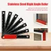 Onkel.J 300mm Metric Aluminum Alloy Multi Angle Measuring Ruler Foldable Carpenter Square Compact Layout Tool 90 Degree Framing