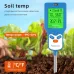 6 in 1 Soil Meter PH Tester LCD Display Light Fertility Temperature Moisture Humidity Analyzer Gardening Tool Battery Powered Eco-Friendly