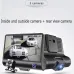 4 inch IPS HD Screen Car DVR Dash Cam 1080P 2 Lens / 3 Lens Camera Night Vision With 170 Degree Rear View