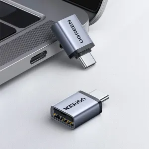 UGreen US306 Type-C Male to USB2.0 Female OTG Adapter Converter for iPhone for Xiaomi for Samsung Mobile Phone Tablet