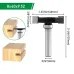 LAVIE 8mm Shank T-Slot Router Bit YG8 Tungsten Steel Multiple Sizes Woodworking Grooving Cutting Tool MDF Plywood Hardwood