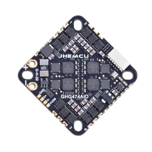 25.5x25.5mm JHEMCU GHG474AIO G474 AIO OSD Flight Controller Built-in 40A BLheliS 2-6S 4in1 Brushless ESC for Toothpick RC FPV Racing Drone