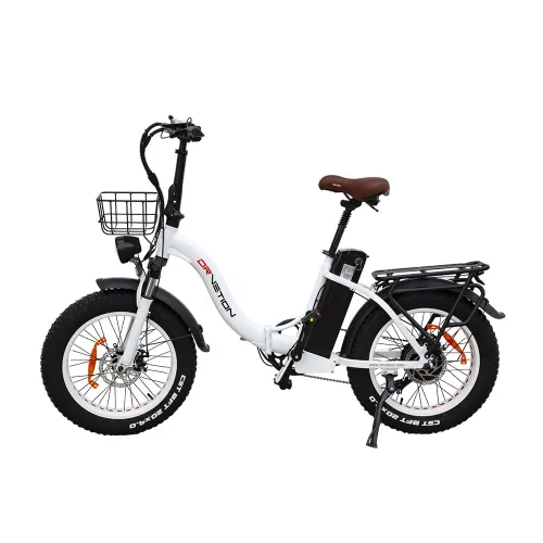 USA DIRECT DRVETION CT20 Electric Bike 48V 20AH Battery 750W Motor Recommended Top Speed 25KM/H 20*4.0inch Fat Tires 80-110KM Max Mileage 150KG Max Load Folding Electric Bicycle