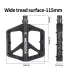 MEROCA Bicycle Pedals Mountain Bike Pedals Lightweight Nylon Bearing Lubricated Width Non-slip Pedals for MTB Cycling