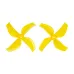 4 Pairs GEMFAN 1613 40mm 1.6 Inch 4 Blade PC Propeller 1mm / 1.5mm for FPV Racing Drones Compatible with 0802 1102 Motor