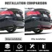 Car Rear Bumper Diffuser Chassis 5 Fins Shark Fin Style Splitter Chin Spoiler Lower Lip Universal Auto Accessories