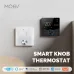 MoesHouse Tuya WIFI Smart Knob Thermostat Gas Boiler Heating Remote Controller LCD Display Mobile Phone APP Control Touch Screen Work with Alexa Google Assistant