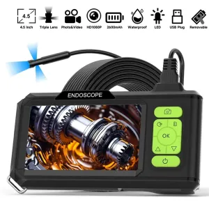 4.3'' IPS Screen Industrial Endoscope Camera Video USB HD 1080P Single / Dual / Triple 3.9mm / 5.5mm / 7.9mm Lens HD1920P 5.0MP Autofocus Lens Record Video Auto Repair Plumbing Maintenance Appliance Car Inspection Borescope