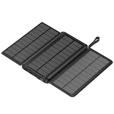 Gaiaray Solar Power Bank 10000mAh 20000mAh Portable Foldable Power Bank External Battery Solar Panel Emergency Charge LDE Light