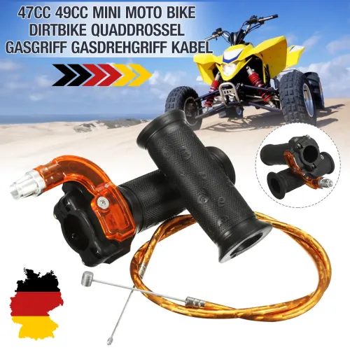 Restrictable Twist Throttle Cable Set For 47cc 49cc Mini Moto Bike Dirt Bike Quad