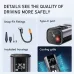BUWEI Car Inflator Tire Pump Portable Car Air Compressor Tyre Inflator with LCD Display Auto Inflatable for Motorcycles Bicycle Boat