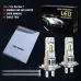 SEALIGHT 2PCS X3S H7 LED Car Headlight 6000LM Car Front Light Hi Low Beam 6500K LED Headlight Bulbs  Turbo Fan Cooling