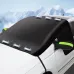 Winter Car Windshield Snow Cover Universal Fit All Season Protection Front Side Rearview Thickened Magnetic Anti Snow Ice UV Multi-Layer Fabric
