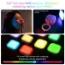 TELESIN Magnetic Fill Light RGB Full Color 2500K-9000K Portable LED Fill Light 2000mAh Rechargeable Battery for Photography Live Streaming Camera