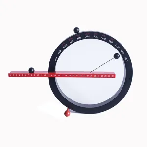 Creative Magnetic Perpetual Calendar Ornaments Creative Magnetic Ball Wall Clock Perpetual Wall Calendar Novelty Home Decor Living Room Bedroom Ornaments