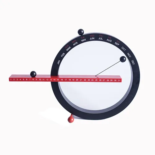 Creative Magnetic Perpetual Calendar Ornaments Creative Magnetic Ball Wall Clock Perpetual Wall Calendar Novelty Home Decor Living Room Bedroom Ornaments