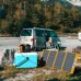 USA Direct Gofort TSP 18V 100W Foldable Solar Panel Charger with DType QC3.0 Output Charge for Portable Power Station RV Road Trip Camping TSP18V100W