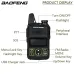 BaoFeng Mini Walkie Talkie BF-T1 UHF 400-470MHz 1W 20CH Small Mini Portable Ham FM Two-way Radio With Earpiece
