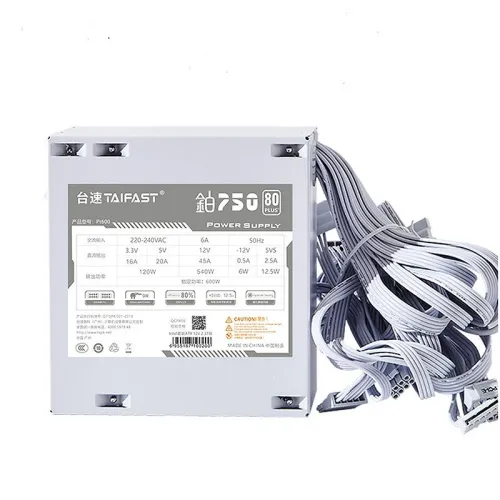 TAIFAST PT700 700W ATX Computer Power Supply 80 Plus Efficiency Certificated Active PFC Support Dual CPU SCP OPP UVP OVP Protection