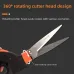 360 Rotating Multifunctional Pruning Shears Ideal Length 125mm Versatile Garden Tool Anti-Rust Treatment For Precise Trimming of Potted Plants Lawns Branches