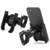 XANE50-95mm Aluminum Alloy Bicycle Phone Holder 360 Rotatable Adjustable Extremely Firm Grip Mobile Handlebar Bracket for MTB Motorcycle Electric Vehicle