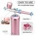 Yarboly Handheld Airbrush Kit Dual Action Portable 0.4mm Nozzle High Pressure 20-27psi for Tattoo Art Painting Makeup Cake Decoration Nail Art Crafts USB Charging with Battery Level Display