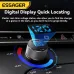 ESSAGER ES-CC21 45W 2-Port USB PD Car Charger Adapter USB-A+Type-C PD3.0 QC3.0 Support FCP AFC iP2.4 Fast Charging with Blue LED for iPhone 16 16 Pro 15 14 13 Pro Max for Huawei Pura 80 Ultra for Xiaomi for SAMSUNG
