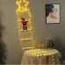 Christmas Star Stair Lights Holiday Decoration Lights Outdoor Waterproof Light String with 8 Light Mode Pentagram Stair Light
