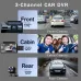 3 inch IPS Screen 3-Channel Driving Recorder 1080P HD 360 Rotation Dash Cam Without / With WiFi Loop Recording