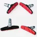 1 Pair Rubber Brake Pads Safety Grippy 2 Colour MTB Road Bike Parts for Cycling