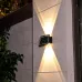 LESolar Wall Light Outdoor Up and Down Garden Lamp for Home Porch Fence Stairs Wall Backyard Luminous Lighting