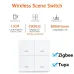 Tuya Smart ZigBee3.0 Switch 4 Gangs Scenario 12 Scenes Switch Push Button Controller Support Home Assistant Zigbee3.0 Gateway Required